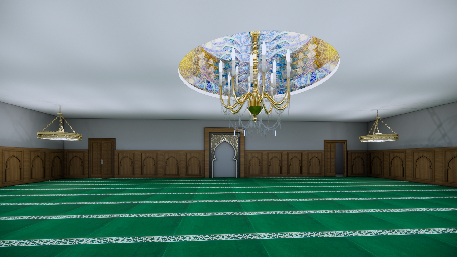 Interior of a prayer hall